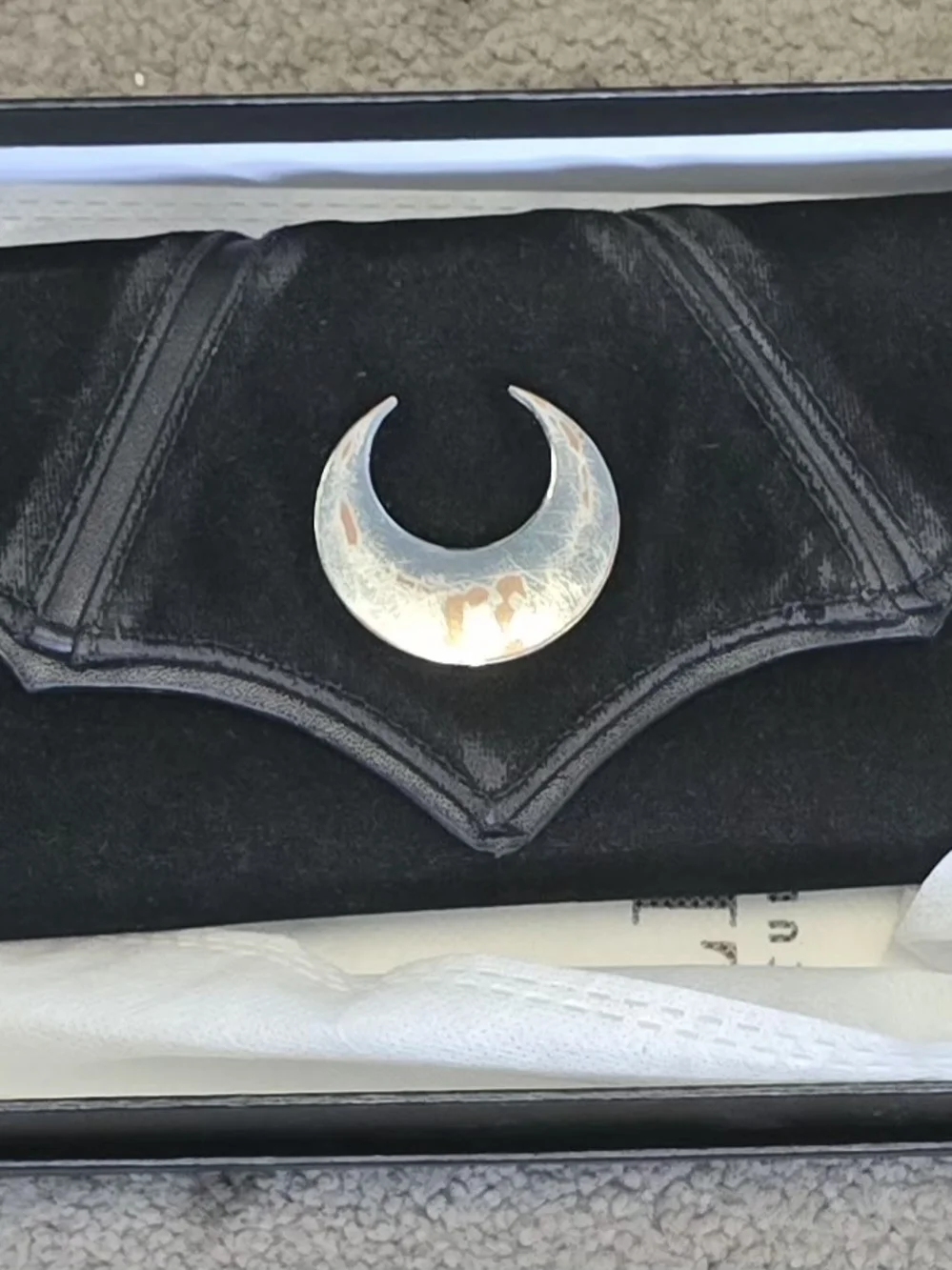 Killstar Silver Crescent Moon Brooch - Women's Wallet